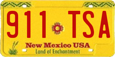 NM license plate 911TSA