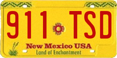 NM license plate 911TSD