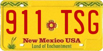 NM license plate 911TSG