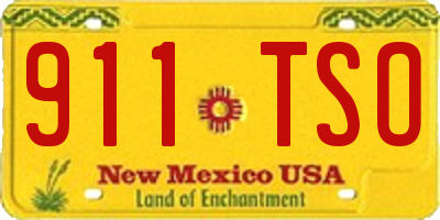 NM license plate 911TSO