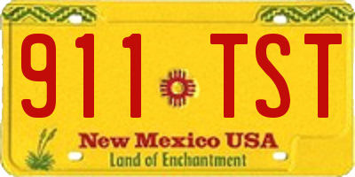 NM license plate 911TST