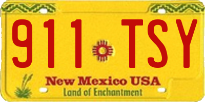NM license plate 911TSY
