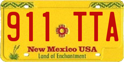NM license plate 911TTA