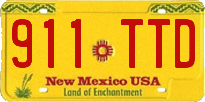 NM license plate 911TTD