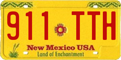 NM license plate 911TTH