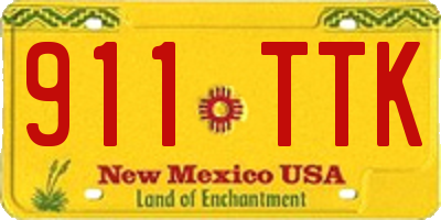 NM license plate 911TTK