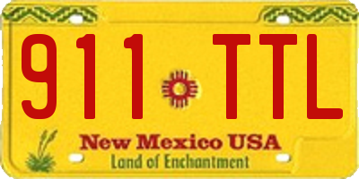 NM license plate 911TTL
