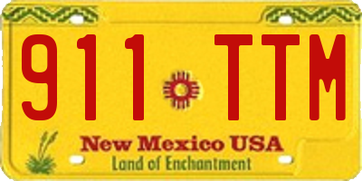 NM license plate 911TTM
