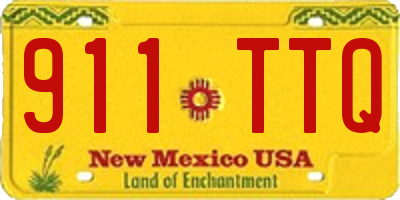 NM license plate 911TTQ
