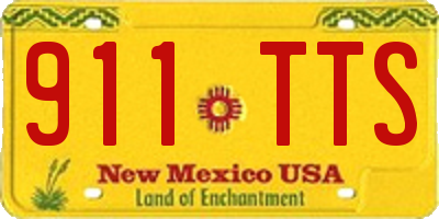NM license plate 911TTS