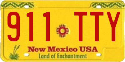 NM license plate 911TTY