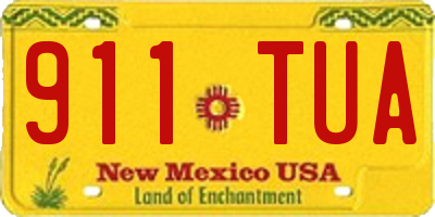 NM license plate 911TUA