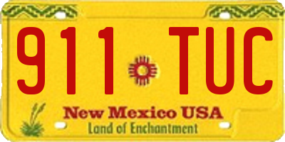NM license plate 911TUC