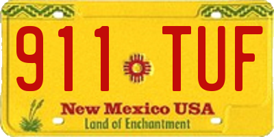 NM license plate 911TUF