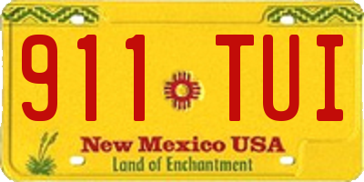 NM license plate 911TUI