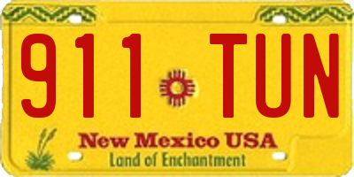 NM license plate 911TUN