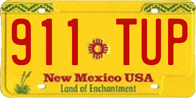 NM license plate 911TUP