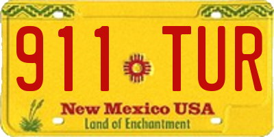 NM license plate 911TUR