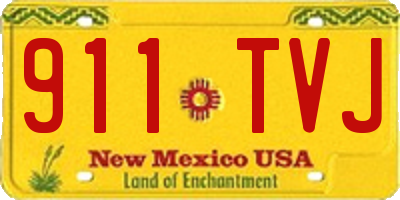 NM license plate 911TVJ