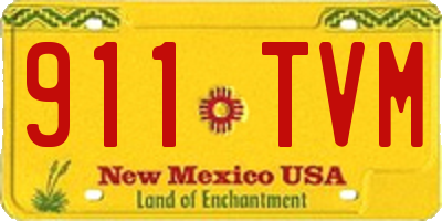 NM license plate 911TVM