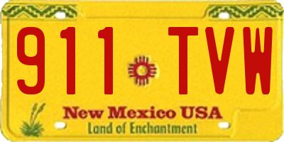 NM license plate 911TVW