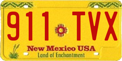 NM license plate 911TVX