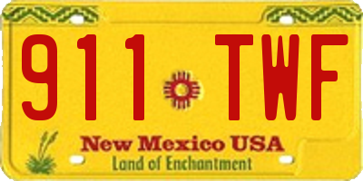 NM license plate 911TWF