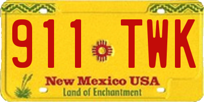 NM license plate 911TWK