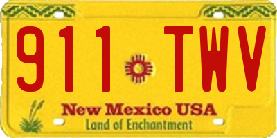 NM license plate 911TWV