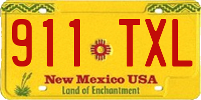 NM license plate 911TXL