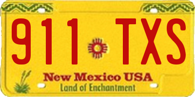 NM license plate 911TXS