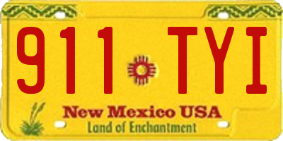 NM license plate 911TYI