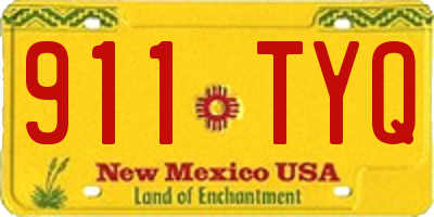 NM license plate 911TYQ