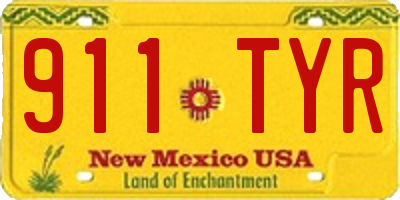 NM license plate 911TYR
