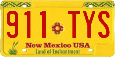 NM license plate 911TYS