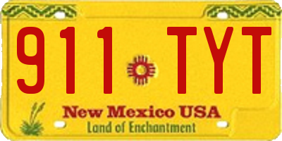 NM license plate 911TYT