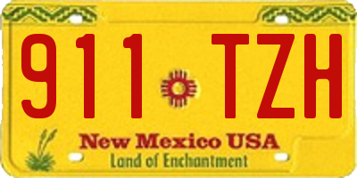 NM license plate 911TZH