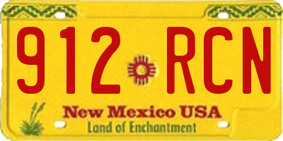 NM license plate 912RCN