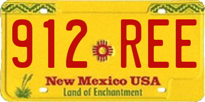 NM license plate 912REE