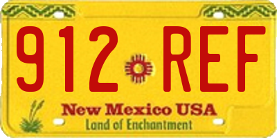 NM license plate 912REF