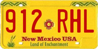 NM license plate 912RHL
