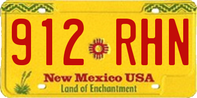 NM license plate 912RHN