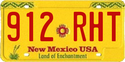 NM license plate 912RHT