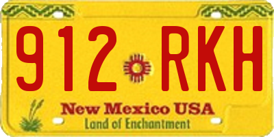 NM license plate 912RKH