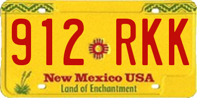 NM license plate 912RKK