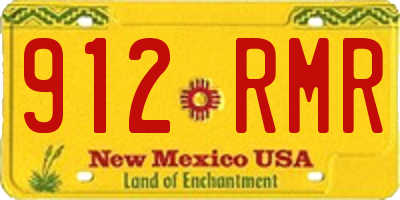 NM license plate 912RMR