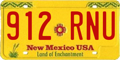NM license plate 912RNU