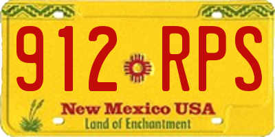 NM license plate 912RPS