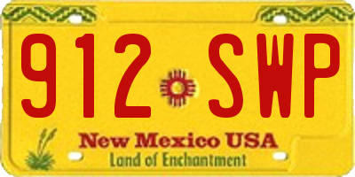 NM license plate 912SWP