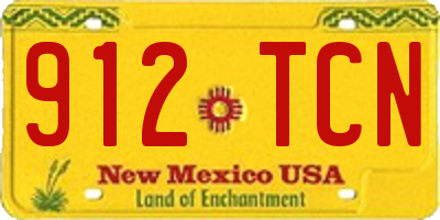NM license plate 912TCN
